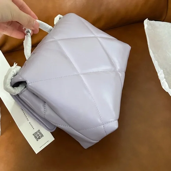 Tory Burch Small Kira Diamond Quilted Leather Convertible Shoulder Bag - Picture 7 of 14